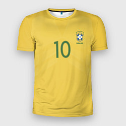 Футболка спортивная мужская Сборная Бразилии: Неймар ЧМ-2018, цвет: 3D-принт