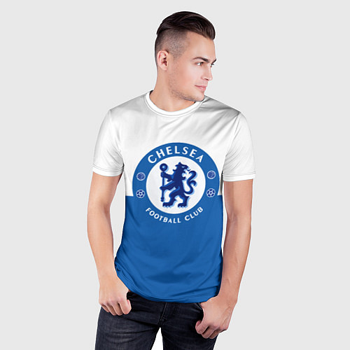Мужская спорт-футболка Chelsea FC: Duo Color / 3D-принт – фото 3