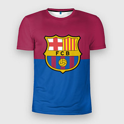 Футболка спортивная мужская Barcelona FC: Duo Color, цвет: 3D-принт