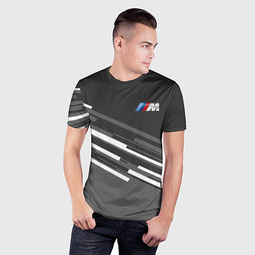 Мужская спорт-футболка BMW: Sport Line / 3D-принт – фото 3