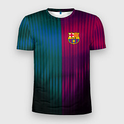 Футболка спортивная мужская Barcelona FC: Abstract 2018, цвет: 3D-принт