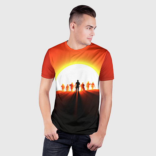 Мужская спорт-футболка Redemption Sunset / 3D-принт – фото 3