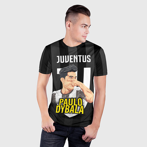 Мужская спорт-футболка FC Juventus: Paulo Dybala / 3D-принт – фото 3