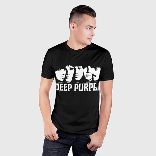 Мужская спорт-футболка Deep Purple / 3D-принт – фото 3
