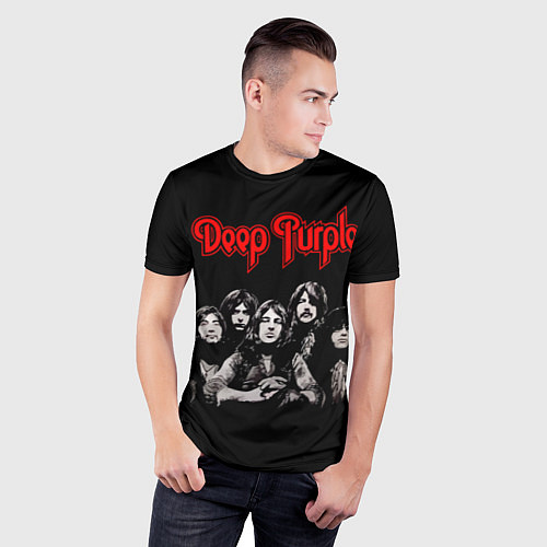 Мужская спорт-футболка Deep Purple / 3D-принт – фото 3