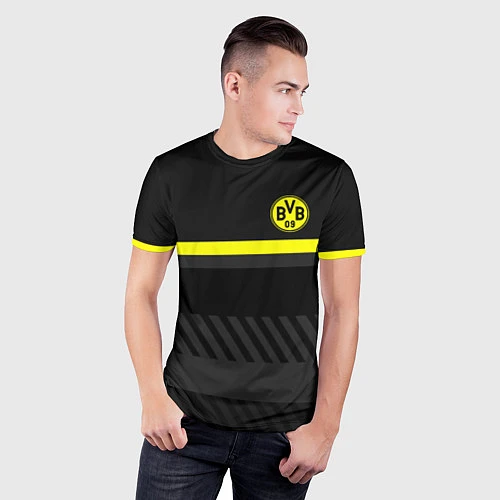 Мужская спорт-футболка FC Borussia 2018 Original #3 / 3D-принт – фото 3