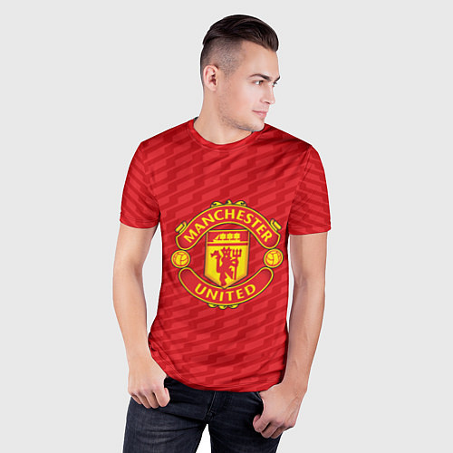 Мужская спорт-футболка FC Manchester United: Creative / 3D-принт – фото 3