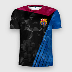 Футболка спортивная мужская FC Barcelona: Abstract, цвет: 3D-принт