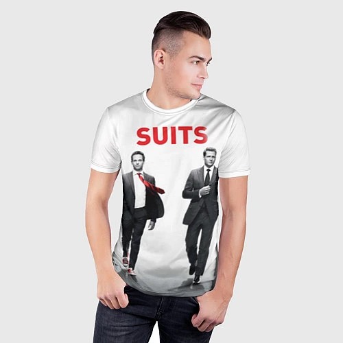 Мужская спорт-футболка Suits / 3D-принт – фото 3