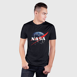 Футболка спортивная мужская NASA: Black Space, цвет: 3D-принт — фото 2