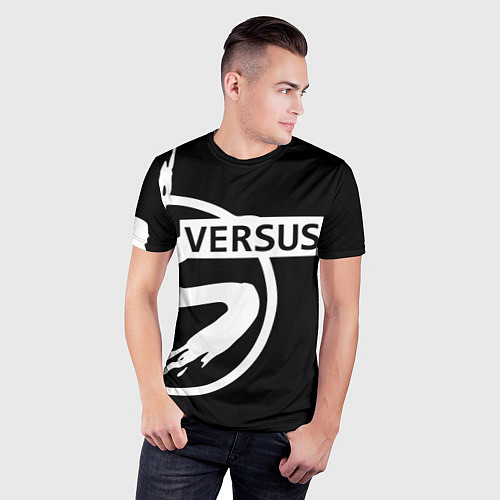 Мужская спорт-футболка Versus Battle: Black / 3D-принт – фото 3