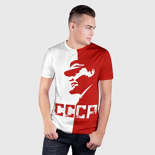 Мужская спорт-футболка Ленин СССР / 3D-принт – фото 3
