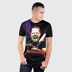 Футболка спортивная мужская Metallica: James Alan Hatfield, цвет: 3D-принт — фото 2