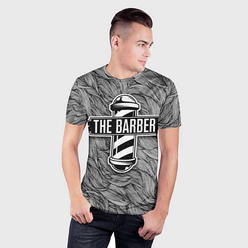 Мужская спорт-футболка The Barber / 3D-принт – фото 3