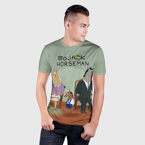 Мужская спорт-футболка BoJack Horseman / 3D-принт – фото 3