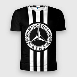 Футболка спортивная мужская Mercedes-Benz Black, цвет: 3D-принт