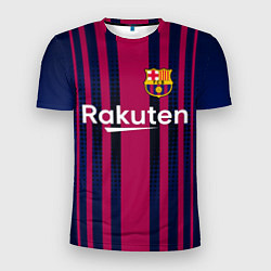 Футболка спортивная мужская FC Barcelona: Rakuten, цвет: 3D-принт