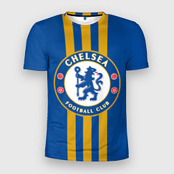 Футболка спортивная мужская FC Chelsea: Gold Lines, цвет: 3D-принт