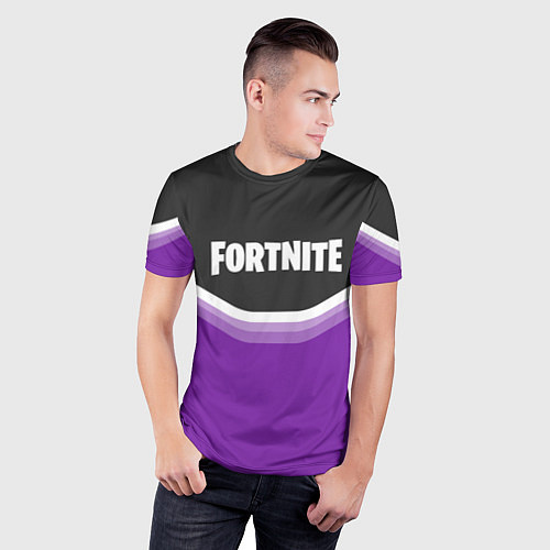 Мужская спорт-футболка Fortnite Violet / 3D-принт – фото 3