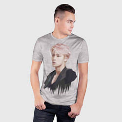 Футболка спортивная мужская BTS: Jin, цвет: 3D-принт — фото 2