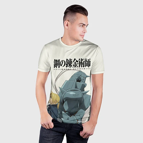 Мужская спорт-футболка Стальной алхимик / 3D-принт – фото 3