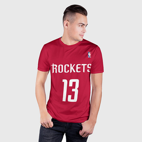 Мужская спорт-футболка Rockets: Houston 13 / 3D-принт – фото 3