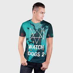 Футболка спортивная мужская Watch Dogs 2: Network Hack, цвет: 3D-принт — фото 2