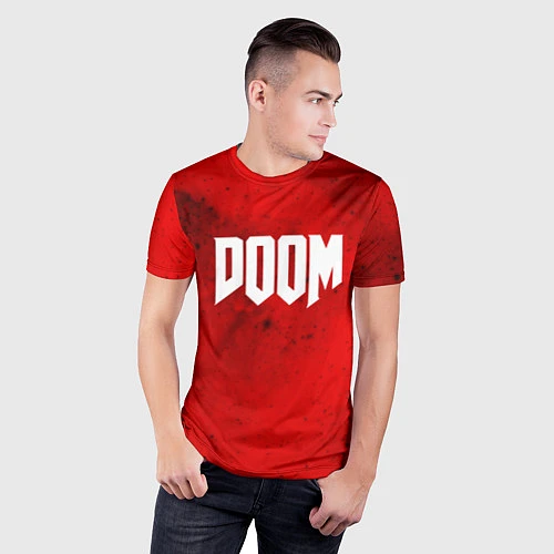 Мужская спорт-футболка DOOM: Marsian Blood / 3D-принт – фото 3