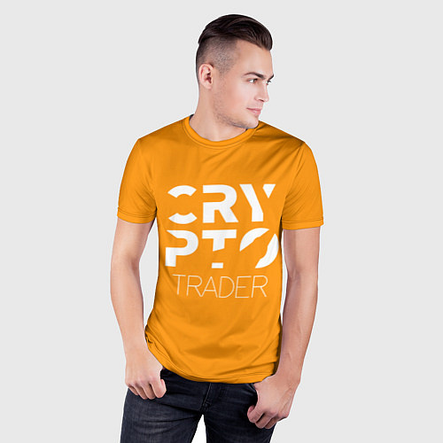 Мужская спорт-футболка Crypto Traider / 3D-принт – фото 3