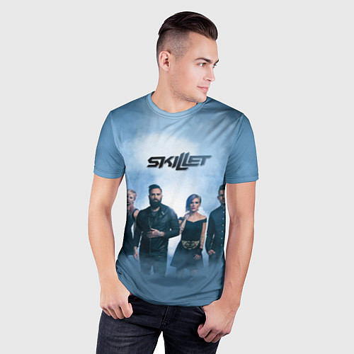 Мужская спорт-футболка Skillet: Smoke / 3D-принт – фото 3