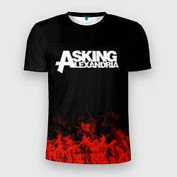 Футболка спортивная мужская Asking Alexandria: Flame, цвет: 3D-принт
