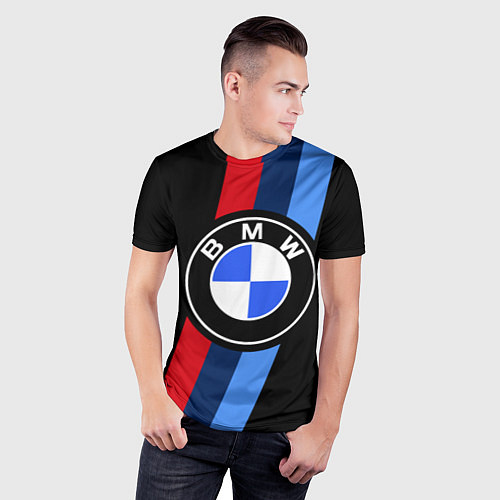 Мужская спорт-футболка BMW 2021 M SPORT БМВ М СПОРТ / 3D-принт – фото 3