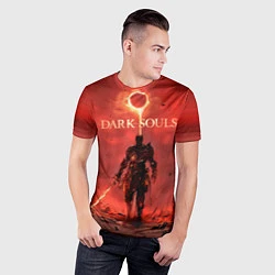 Футболка спортивная мужская Dark Souls: Red Sunrise, цвет: 3D-принт — фото 2