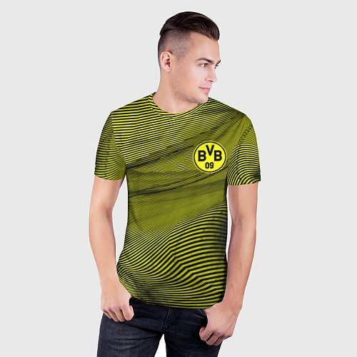 Мужская спорт-футболка FC Borussia Sport / 3D-принт – фото 3