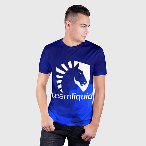 Мужская спорт-футболка Team Liquid: Polygons / 3D-принт – фото 3