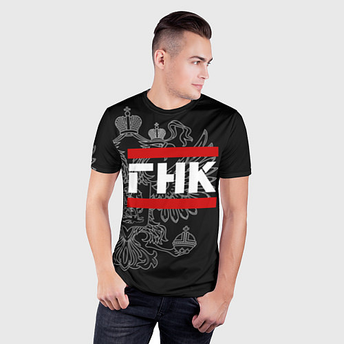 Мужская спорт-футболка ГНК: герб РФ / 3D-принт – фото 3
