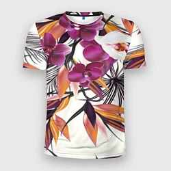 Футболка спортивная мужская Fashion Flowers, цвет: 3D-принт
