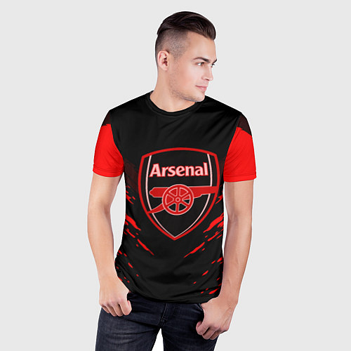 Мужская спорт-футболка Arsenal FC: Sport Fashion / 3D-принт – фото 3