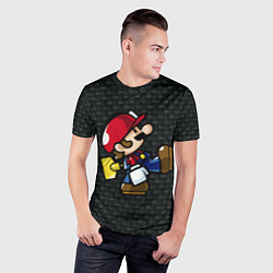 Футболка спортивная мужская Super Mario: Black Brick, цвет: 3D-принт — фото 2