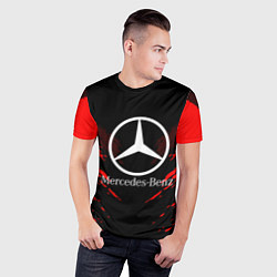 Футболка спортивная мужская Mercedes-Benz: Red Anger, цвет: 3D-принт — фото 2