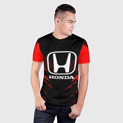 Футболка спортивная мужская Honda: Red Anger, цвет: 3D-принт — фото 2