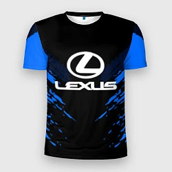 Футболка спортивная мужская Lexus: Blue Anger, цвет: 3D-принт