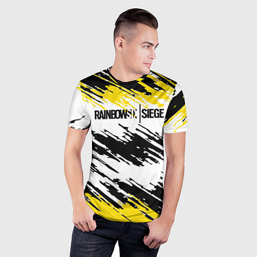 Мужская спорт-футболка Rainbow Six Siege: Yellow / 3D-принт – фото 3