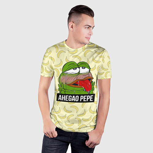 Мужская спорт-футболка Ahegao Pepe / 3D-принт – фото 3