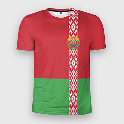 Футболка спортивная мужская Беларусь, цвет: 3D-принт