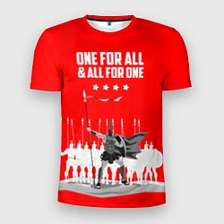 Футболка спортивная мужская One for all & all for one, цвет: 3D-принт