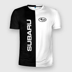 Мужская спорт-футболка Subaru B&W
