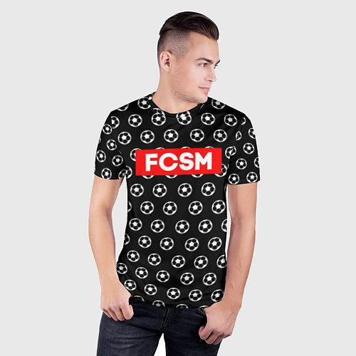 Мужская спорт-футболка FCSM Supreme / 3D-принт – фото 3