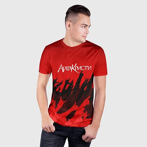 Мужская спорт-футболка Агата Кристи: Высший рок / 3D-принт – фото 3