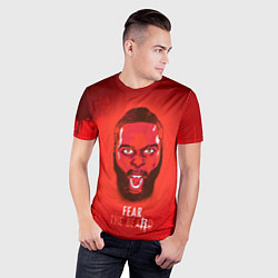 Футболка спортивная мужская Rockets Beard, цвет: 3D-принт — фото 2